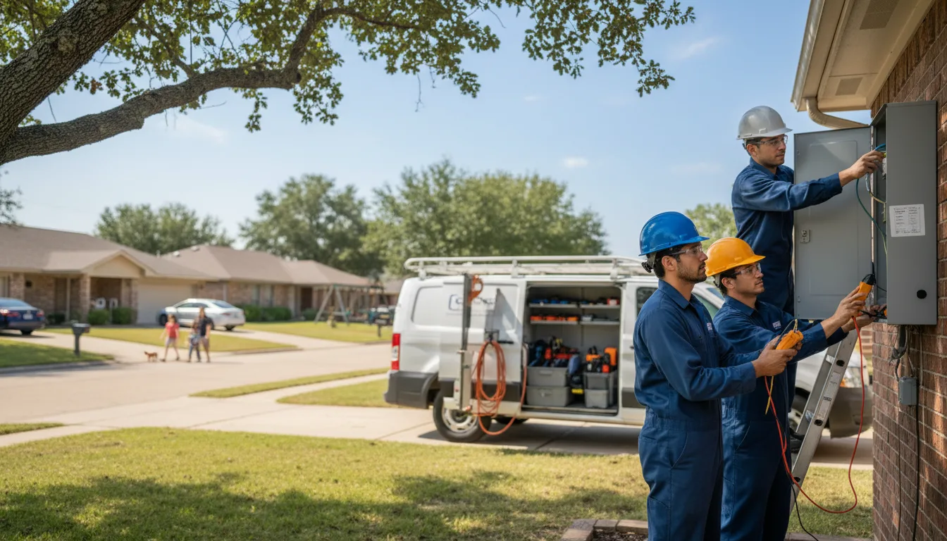 Certified electrician providing emergency electrical services in Vian, OK